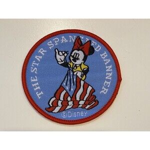 Retro Minnie Mouse As Betsy Ross Iron On Patch